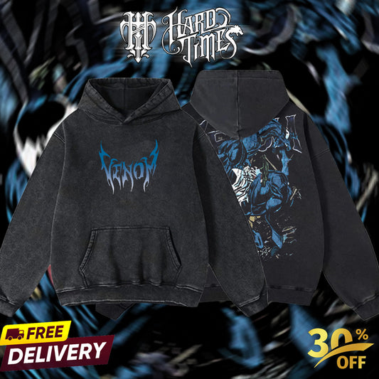 HardTimesClothing - Venom Marvel Retro Limited Vintage, Collection Movie Oversized Washed Tee Acid Washed Lightweight TSHIRT, Gift for him her Clothes Cotton Superhero, Super villain. (Copy) (Copy) (Copy) (Copy)