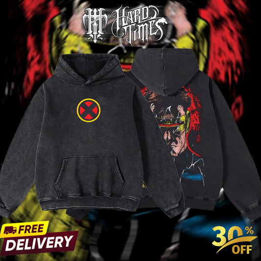 HardTimesClothing - Cyclops Marvel Retro Limited Vintage, Collection Movie Oversized Washed Tee Acid Washed Lightweight TSHIRT, Gift for him her Clothes Cotton Superhero, Super villain. (Copy)