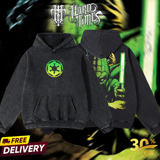 HardTimesClothing - Yoda Galactic Republic Starwar Retro Limited Vintage, Collection Movie Oversized Washed Tee Acid Washed Lightweight TSHIRT, Gift for him her Clothes Cotton Superhero, Super villain. (Copy) (Copy)