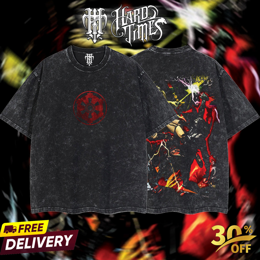 HardTimesClothing - Darth Vader Galactic Empire Starwar Retro Limited Vintage, Collection Movie Oversized Washed Tee Acid Washed Lightweight TSHIRT, Gift for him her Clothes Cotton Superhero, Super villain. (Copy) (Copy) (Copy) (Copy) (Copy)