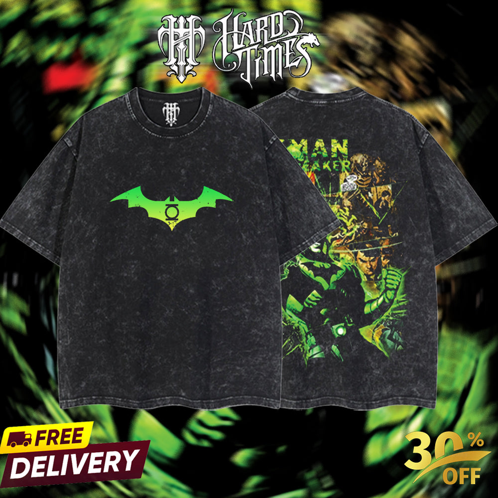 HardTimesClothing - Batman Dawn Breaker DC Retro Limited Vintage, Collection Movie Oversized Washed Tee Acid Washed Lightweight TSHIRT, Gift for him her Clothes Cotton (Copy) (Copy) (Copy)