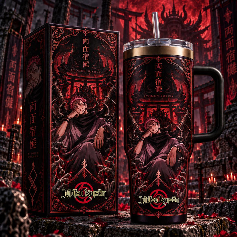 (Normal White Box) Tumbler 40oz - Sukuna Jujutsu Kaisen
