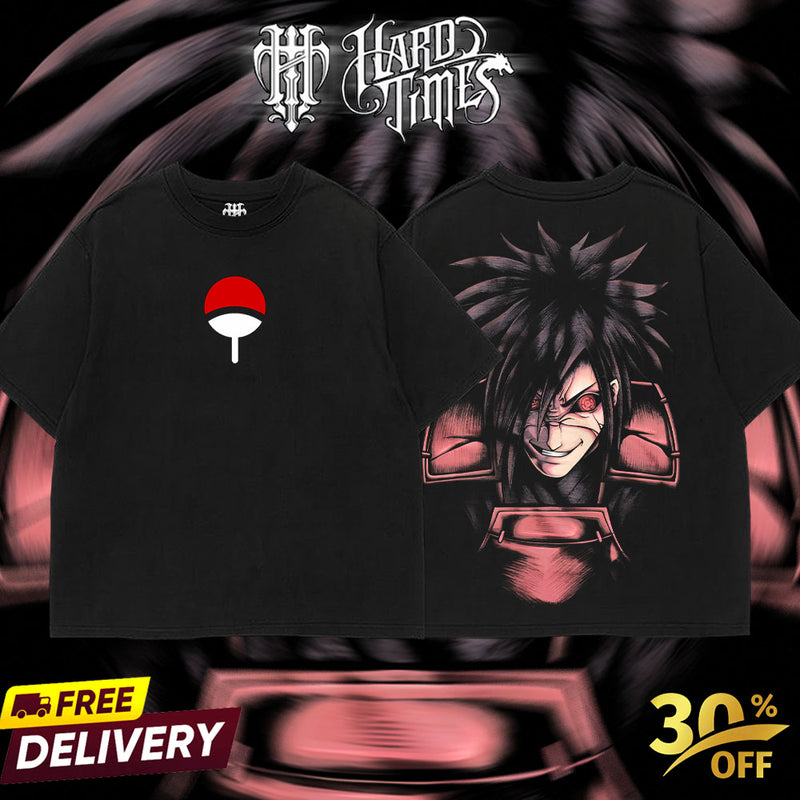 HardTimesClothing - Marada Naruto Anime Limited Edition Death Reaper Seal Double Printed Oversize Lightweight Acid Washed Hoodie, graphic hoodies men streetwear (Copy) (Copy)