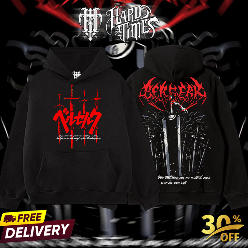 HardTimesClothing - Berserk 18.10 Retro Edition Vintage Unisex Oversize Anime Manga Acid Washed Cotton T-shirt, graphic tee,anime merch fan, outfits men,boys merch