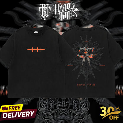 HardTimesClothing - Pain Naruto Anime Limited Edition Death Reaper Seal Double Printed Oversize Lightweight Acid Washed Hoodie, graphic hoodies men streetwear (Copy) (Copy)