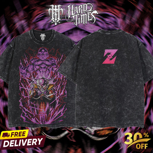 HardTimesClothing Frieze Dragonball Retro Vintage Unisex Oversize Anime Manga Acid Washed Heavyweight Cotton T-shirt, Anime Merch, Gift For Anime Fan. Menswear Oversized (Copy)
