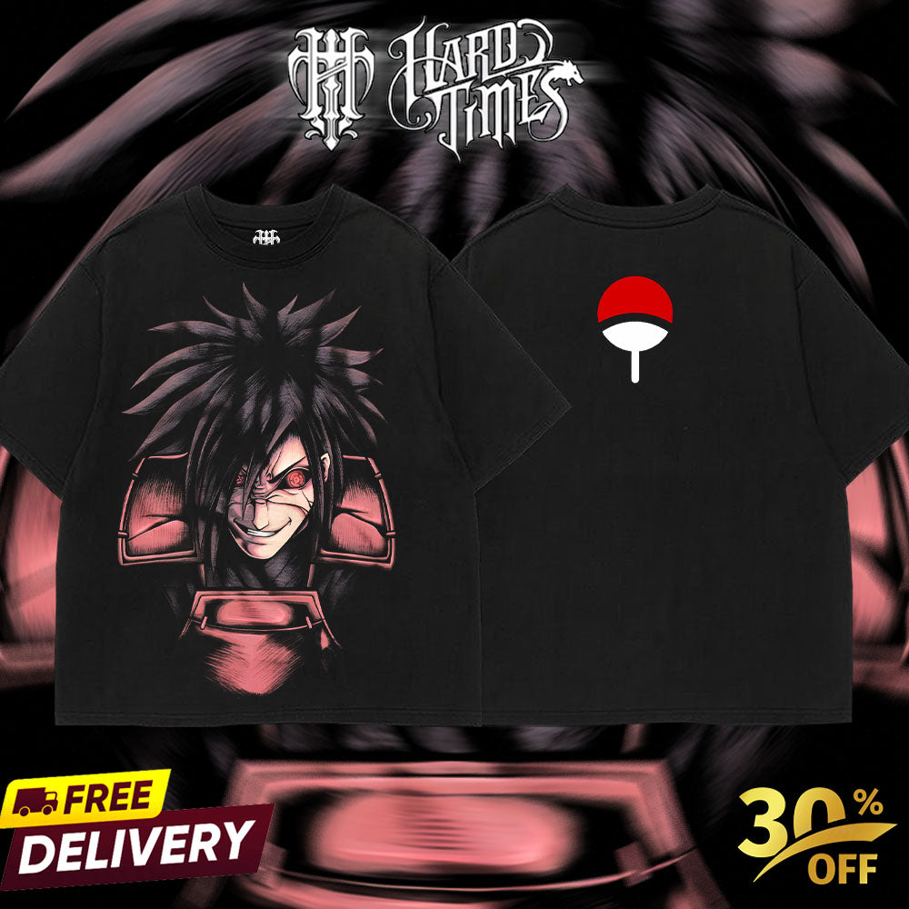 HardTimesClothing - Marada Naruto Anime Limited Edition Death Reaper Seal Double Printed Oversize Lightweight Acid Washed Hoodie, graphic hoodies men streetwear (Copy) (Copy)