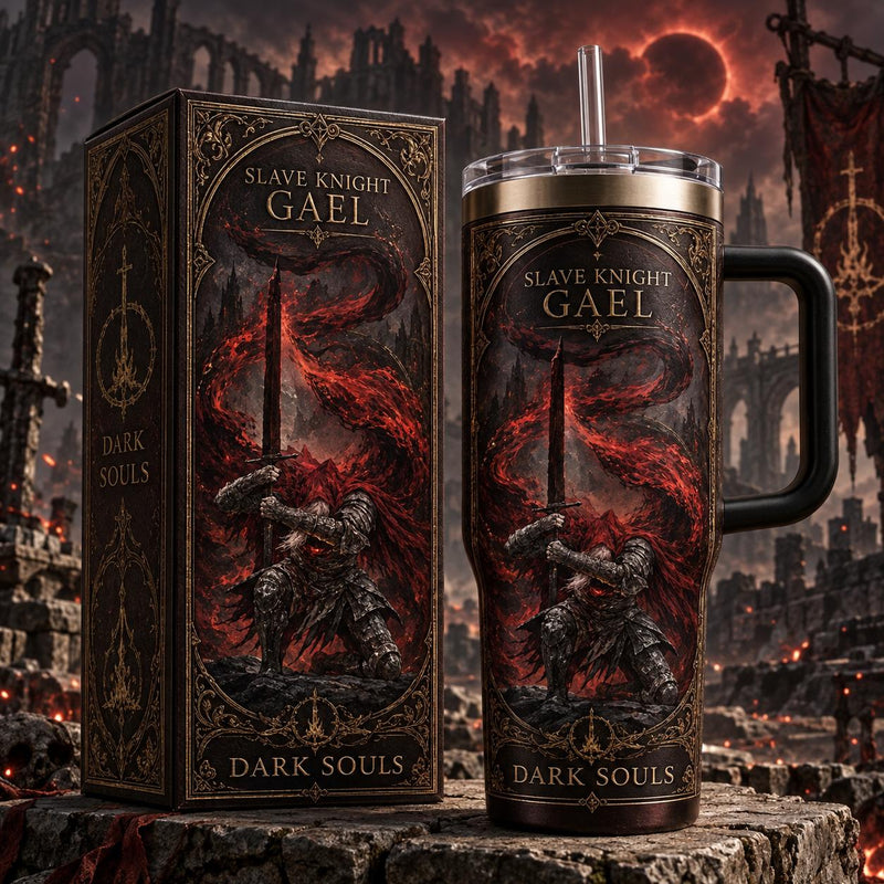 (Normal White Box) Tumbler 40oz - Slave Knight Gael DarkSoul