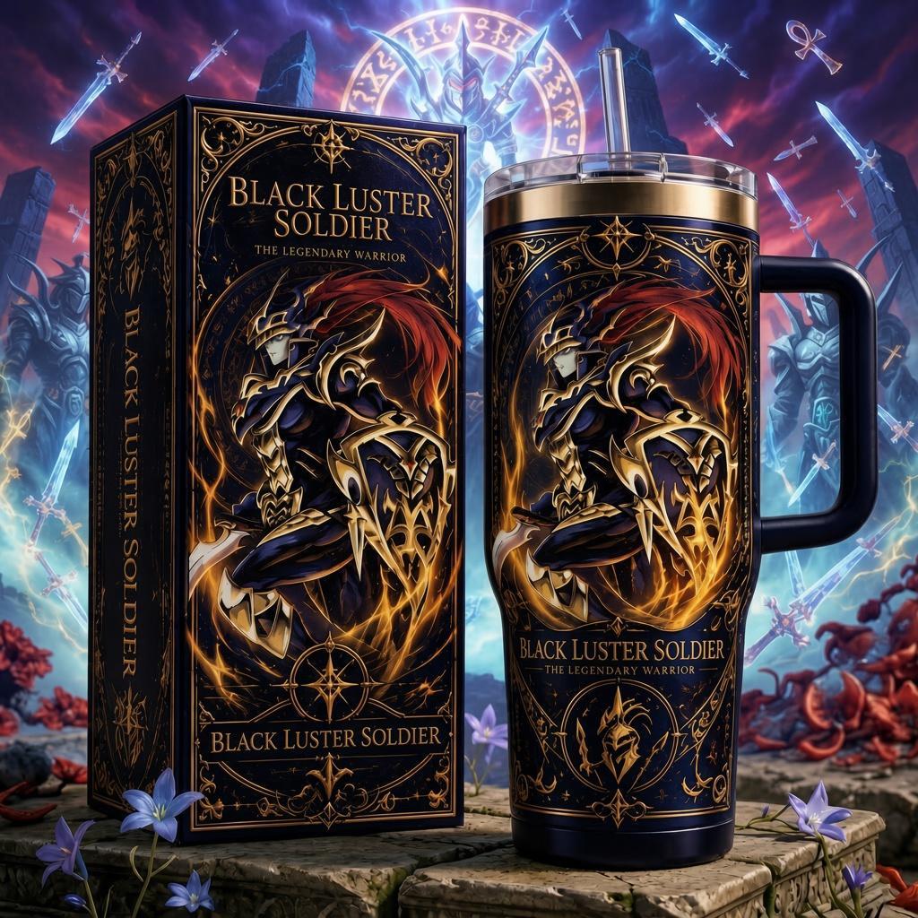 (Normal White Box) Tumbler 40oz - Black Luster Soldier Yu-Gi-Oh!