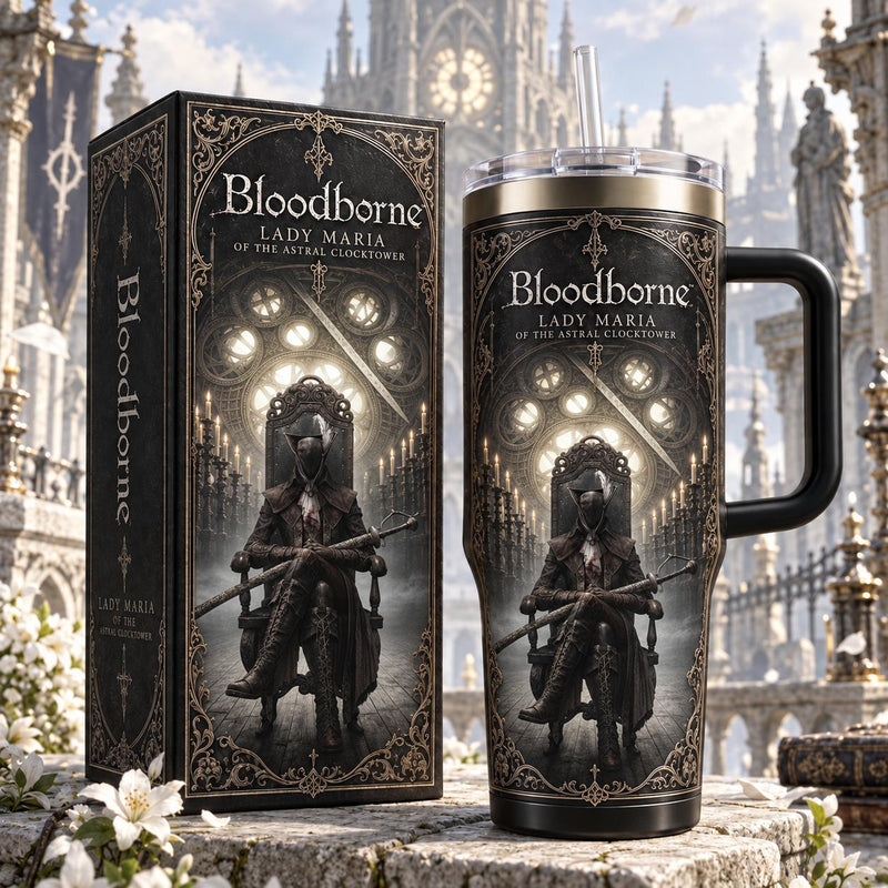 (Normal White Box) Tumbler 40oz - Lady Maria of the Astral Clocktower BloodBorne