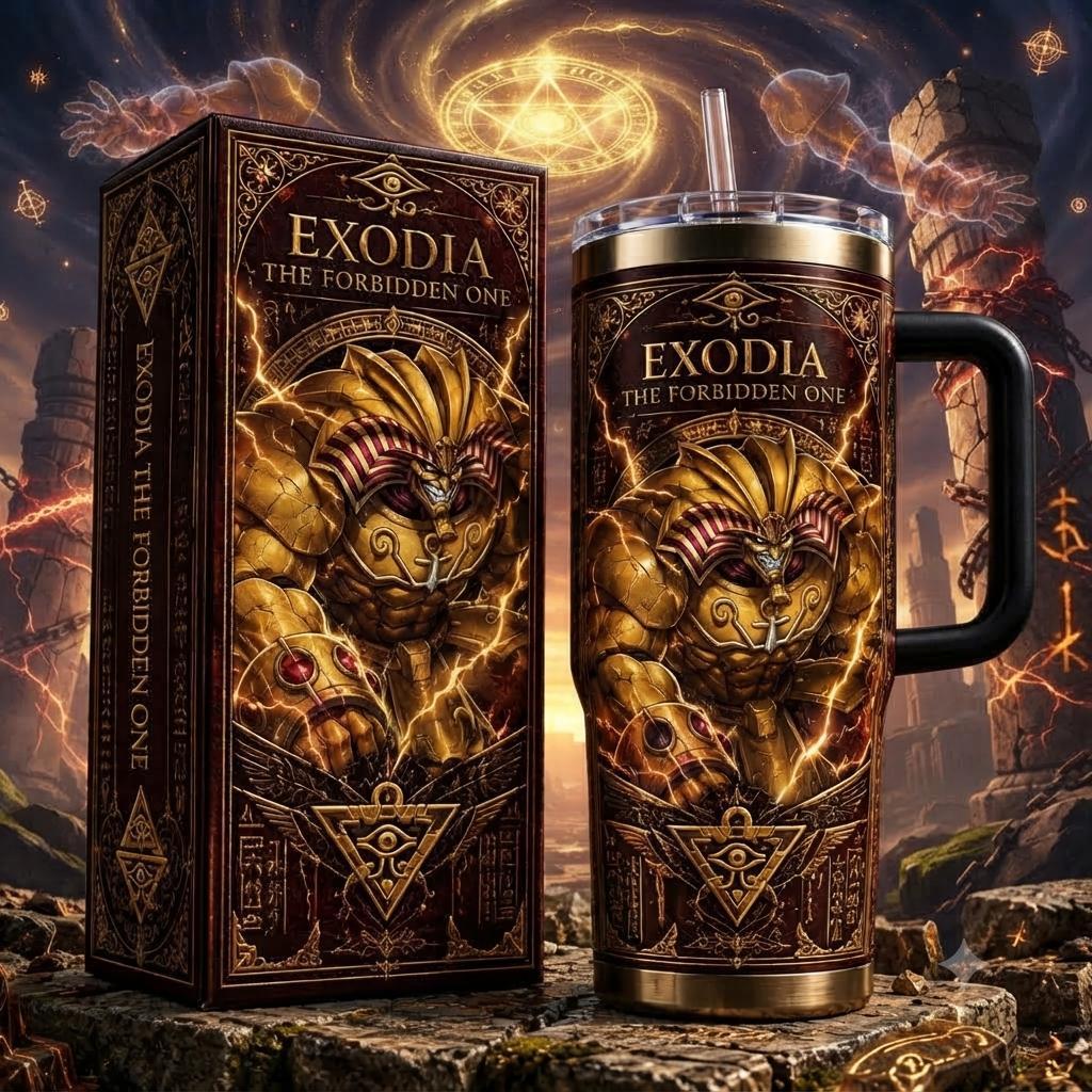 (Normal White Box) Tumbler 40oz - Exodia the Forbidden Yu-Gi-Oh!