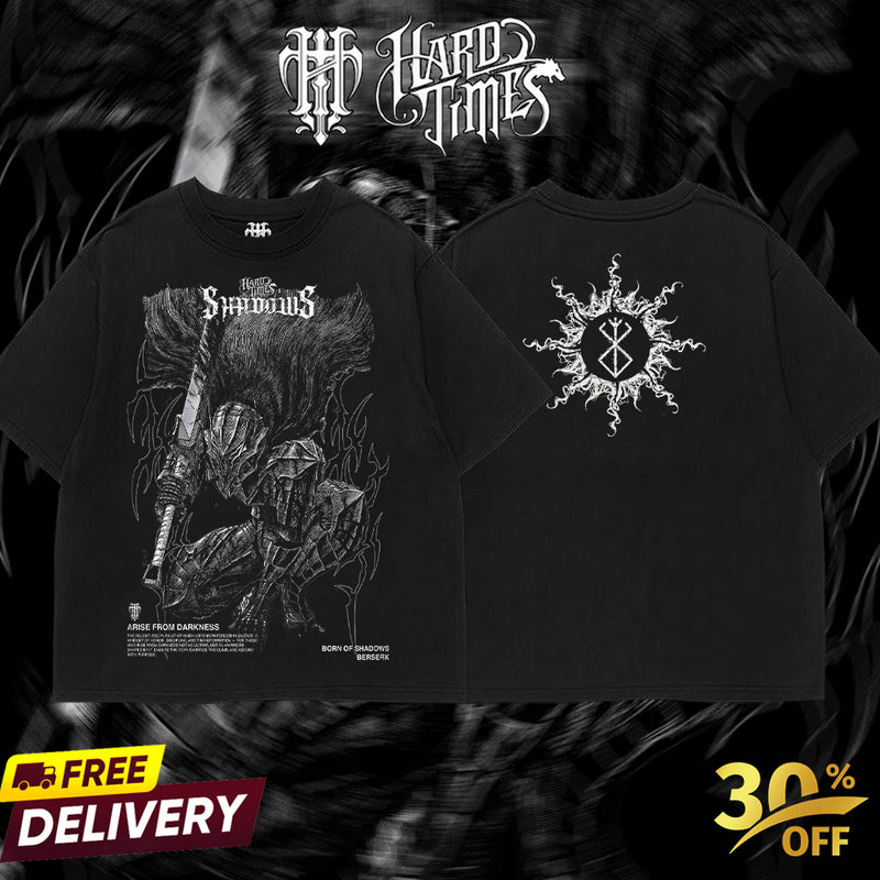 Hardtimesclothing - Guts berserk Retro Edition Vintage Unisex Oversize Anime Manga Acid Washed Cotton T-shirt, graphic tee,anime merch fan, outfits men,boys merch