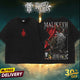 HardTimesClothing - MALIKETH Eldenring boss Retro Vintage Unisex Oversize Anime Manga Acid Washed Heavyweight Cotton T-shirt, Anime Merch, Gift For Anime Fan. Clothes Oversized