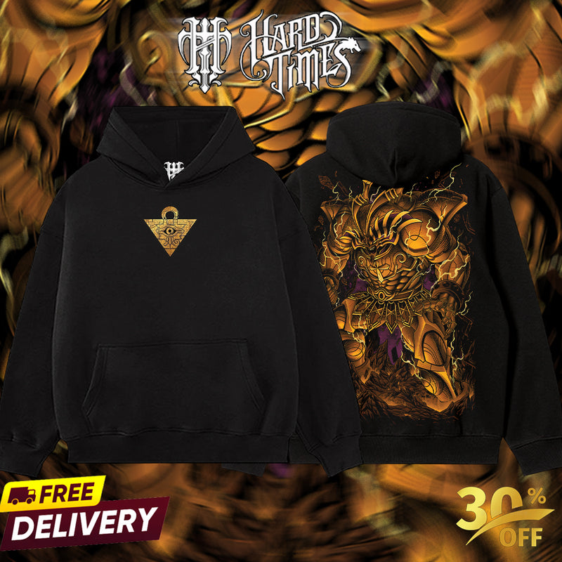 HardTimeClothing - Exodia God YugiOh Vintage Unisex Oversize Anime Manga Washed Heavyweight Cotton T-shirt, Gift For Anime Fan