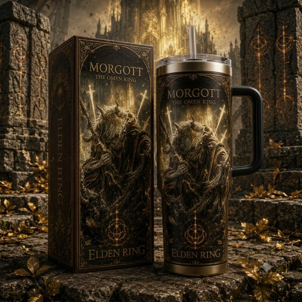 (Normal White Box) Tumbler 40oz - Morgott Eldenring