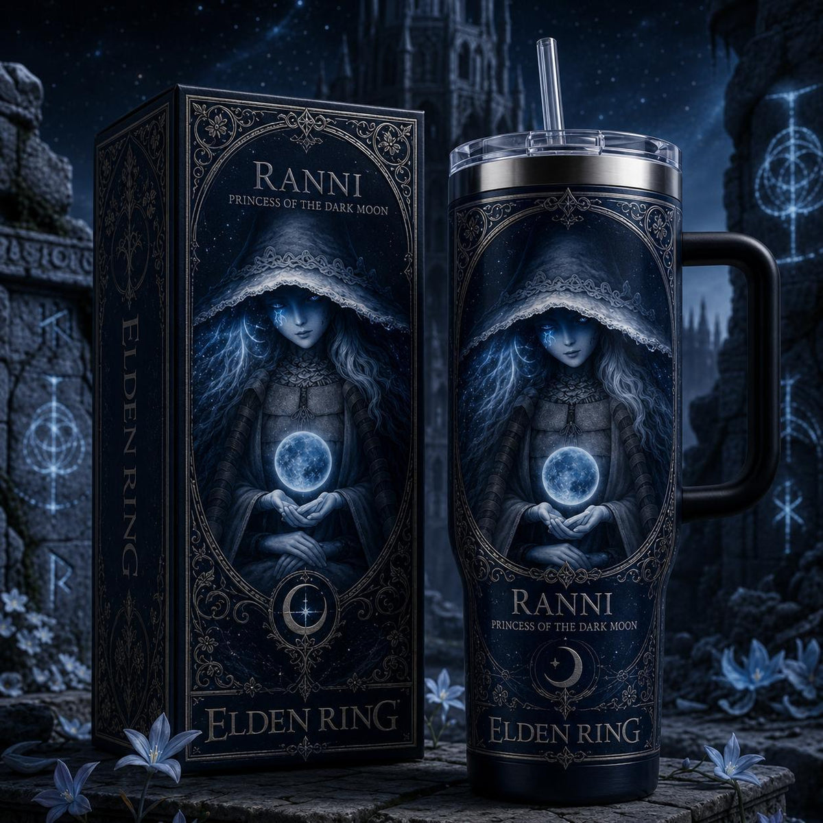 (Normal White Box) Tumbler 40oz - Ranni Eldenring