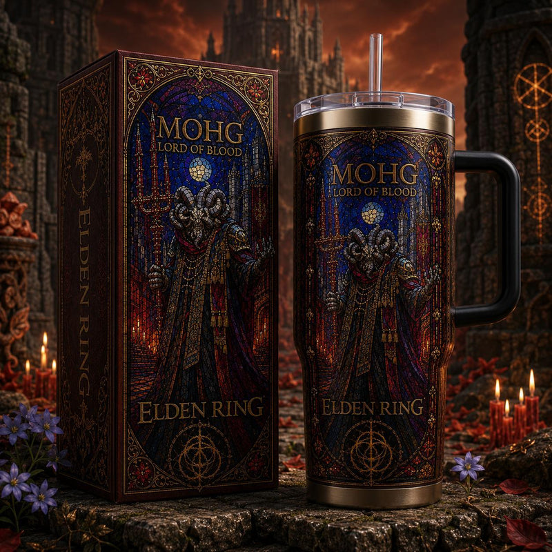 (Normal White Box) Tumbler 40oz - Mohg Eldenring