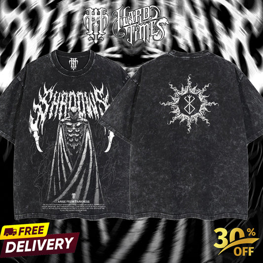 HardTimesClothing - Griffith Berserk Vintage Unisex Oversize Anime Manga Acid Washed Heavyweight Cotton T-shirt, graphic tee,anime merch fan, outfits men