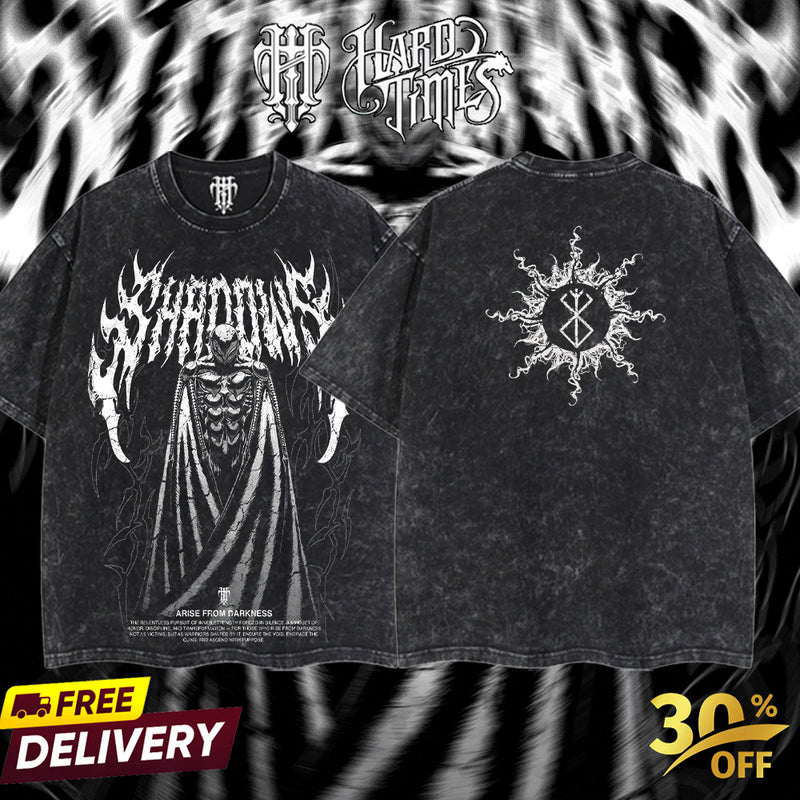 HardTimesClothing - Griffith Berserk Vintage Unisex Oversize Anime Manga Acid Washed Heavyweight Cotton T-shirt, graphic tee,anime merch fan, outfits men