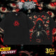 HardTimesClothing - "Uchiha Madara" Naruto Retro Vintage Unisex Oversize Anime Manga Acid Washed Heavyweight Cotton T-shirt, Anime Merch, Gift For Anime Fan.