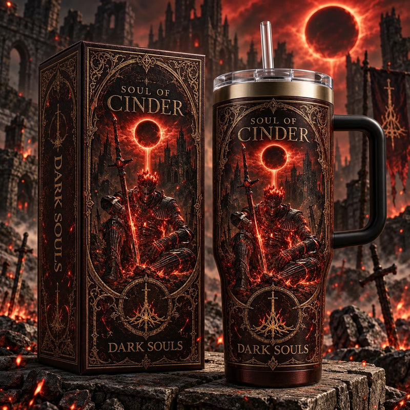 (Normal White Box) Tumbler 40oz - Soul of Cinder DarkSoul