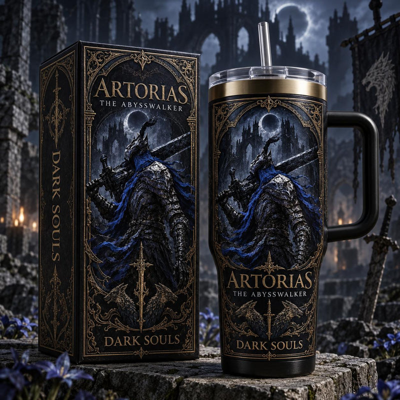 (Normal White Box) Tumbler 40oz - Artorias the Abysswalker DarkSoul