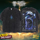 HardTimesClothing - Ranni the Witch x Blaidd the Half-Wolf Elden Ring Retro Vintage Unisex Oversize Anime Manga Acid Washed Heavyweight Cotton T-shirt, Anime Merch, Gift For Anime Fan.
