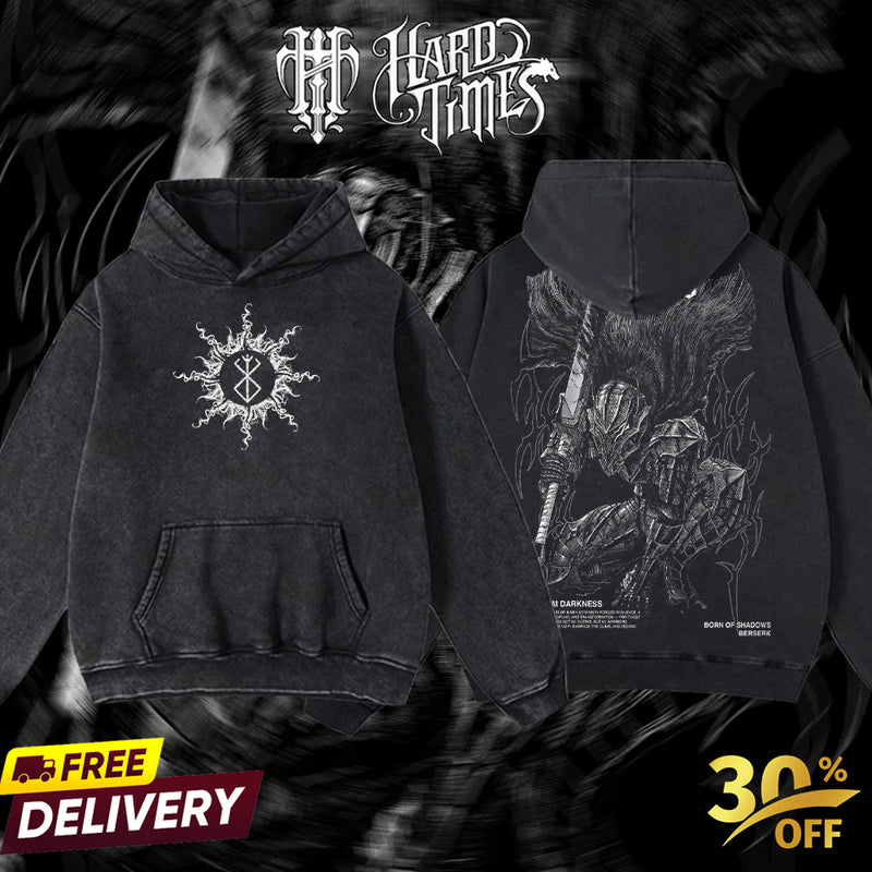 Hardtimesclothing - Guts berserk Retro Edition Vintage Unisex Oversize Anime Manga Acid Washed Cotton T-shirt, graphic tee,anime merch fan, outfits men,boys merch