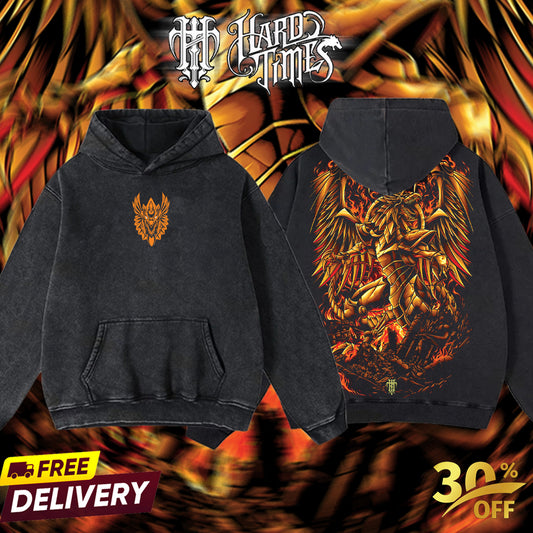 HardTimeClothing - The Winged Dragon of Ra Yugioh Retro Vintage Unisex Oversize Anime Manga Acid Washed Heavyweight Cotton T-shirt, Anime Merch, Gift For Anime Fan. Clothes Oversized