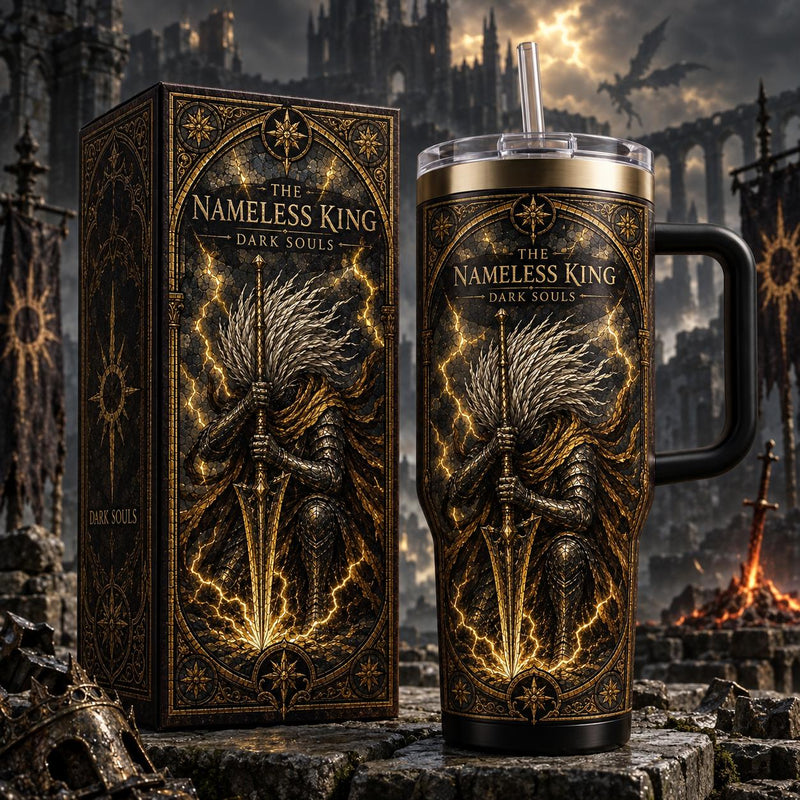 (Normal White Box) Tumbler 40oz - The Nameless King DarkSoul
