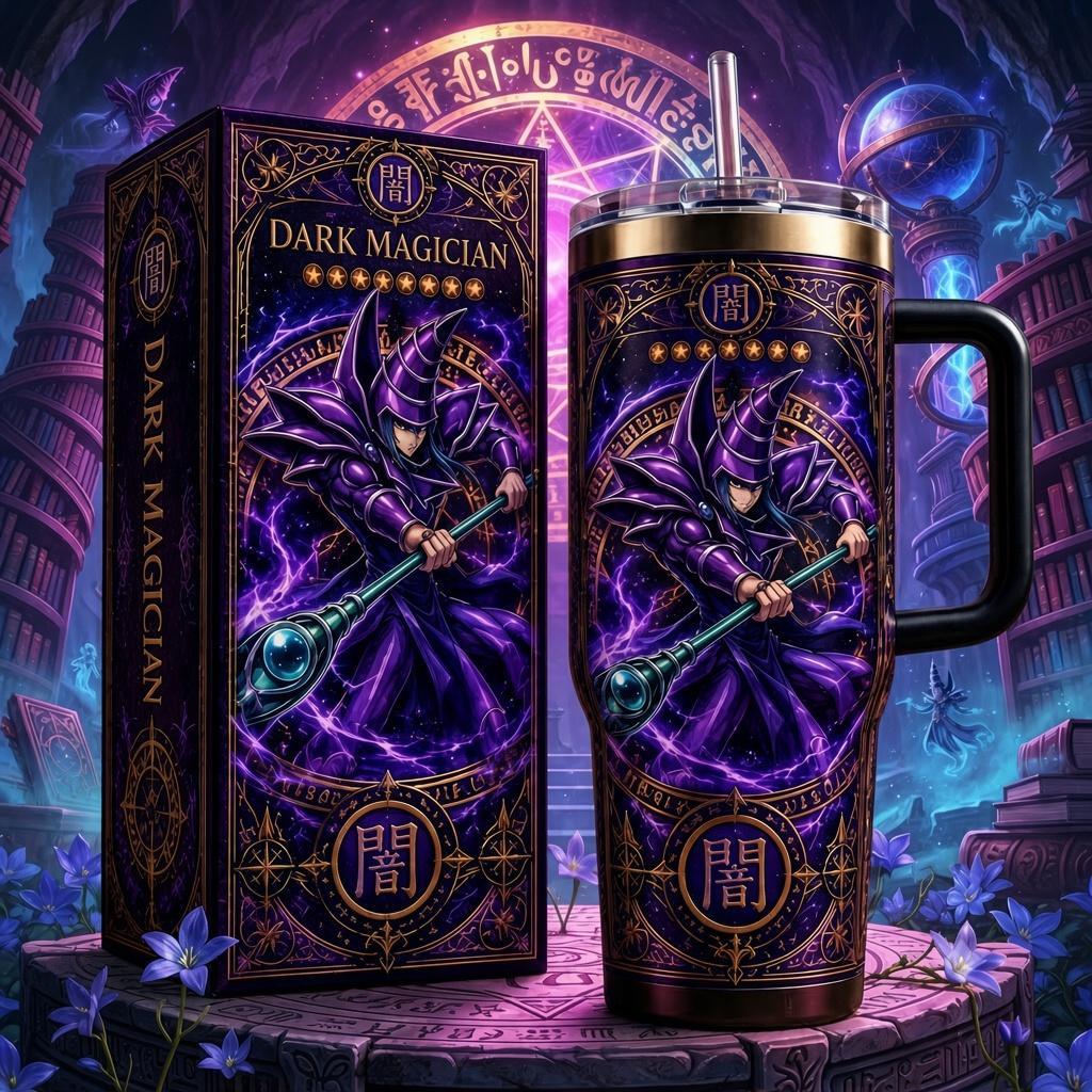 (Normal White Box) Tumbler 40oz - Dark Magician Yugioh