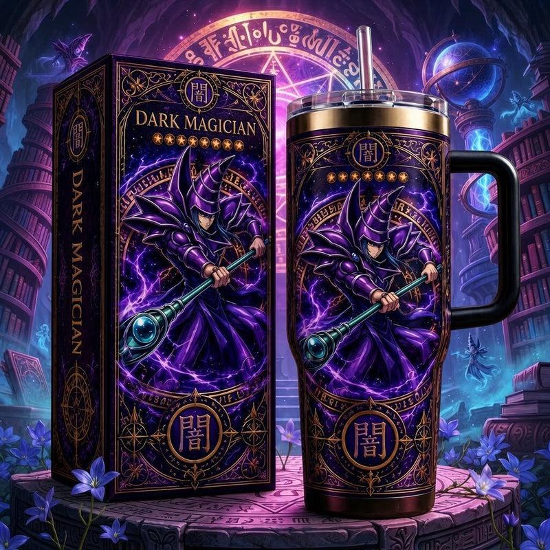 (Normal White Box) Tumbler 40oz - Dark Magician Yugioh
