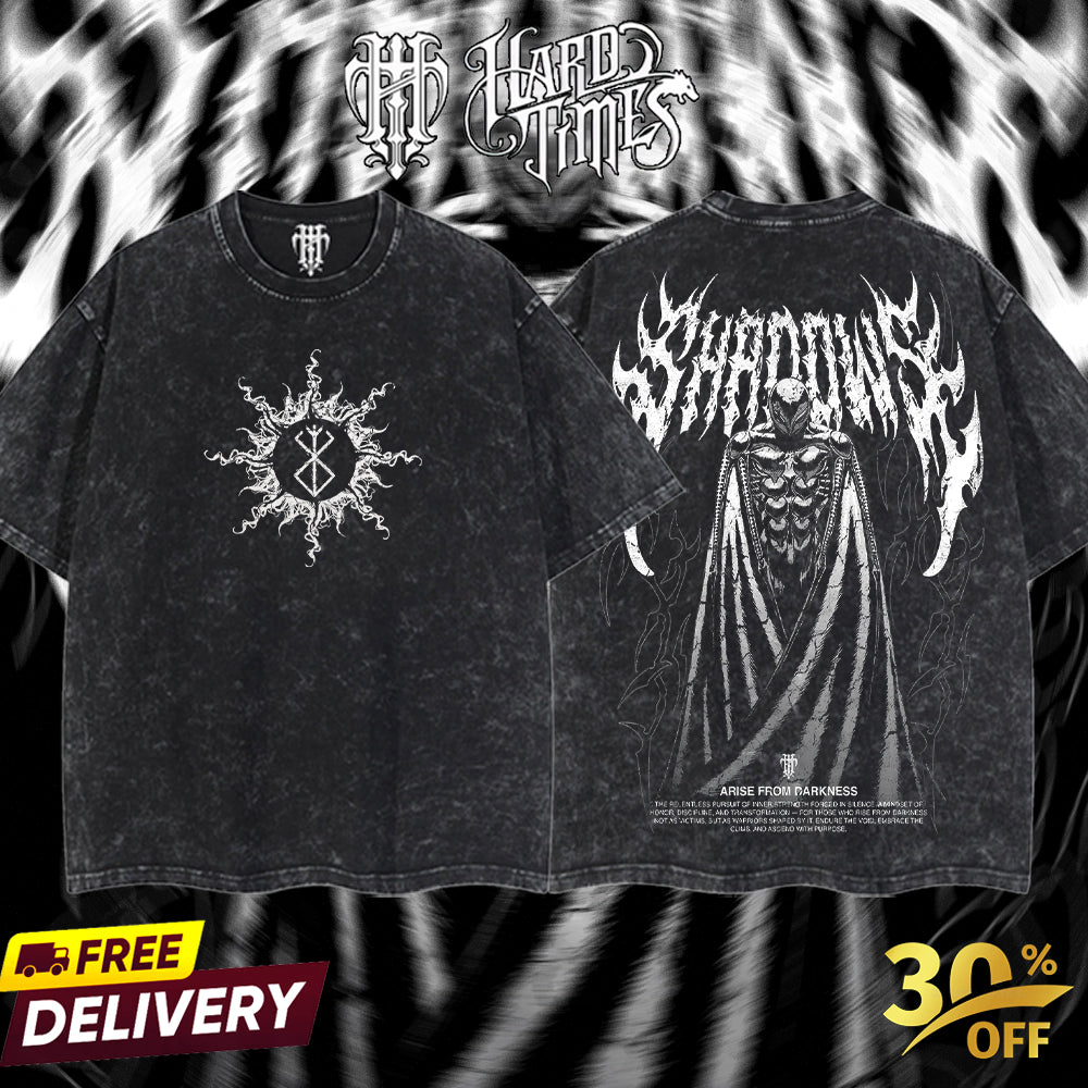 HardTimesClothing - Griffith Berserk Vintage Unisex Oversize Anime Manga Acid Washed Heavyweight Cotton T-shirt, graphic tee,anime merch fan, outfits men