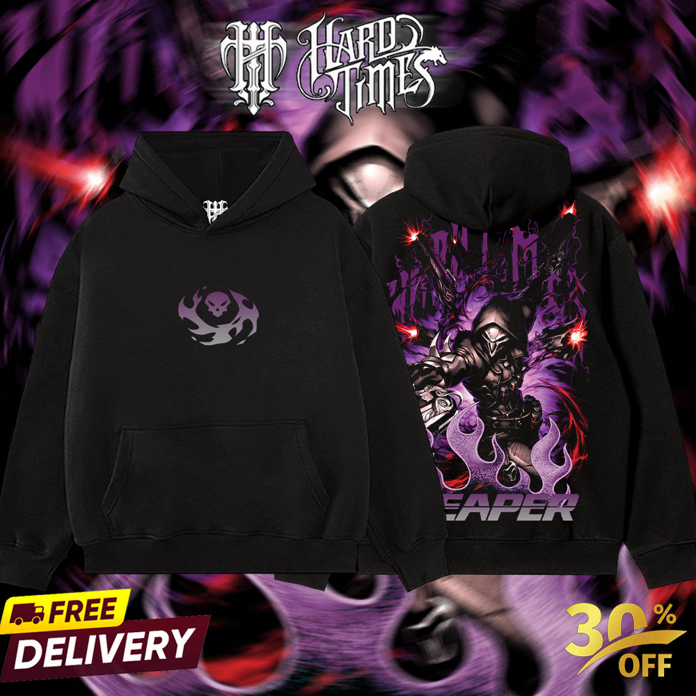 HardTimesClothing - Reaper Overwatch, Blizzard Collection Game Oversized Washed Tee Acid Washed Lightweight TSHIRT, Gift for him her Clothes Cotton (Copy)
