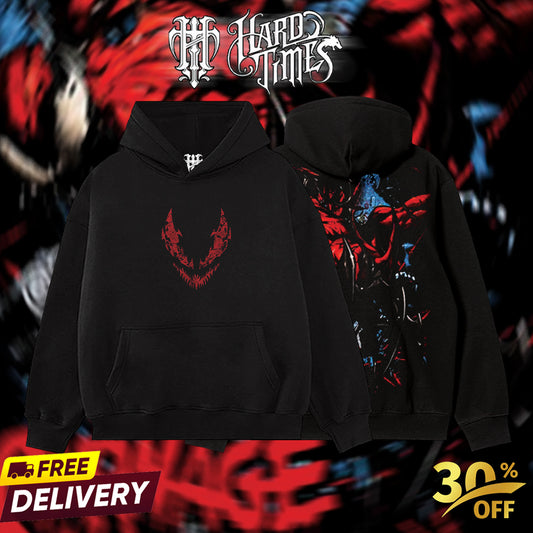 HardTimesClothing - Carnage Marvel Retro Limited Vintage, Collection Movie Oversized Washed Tee Acid Washed Lightweight TSHIRT, Gift for him her Clothes Cotton Superhero, Super villain. (Copy) (Copy)