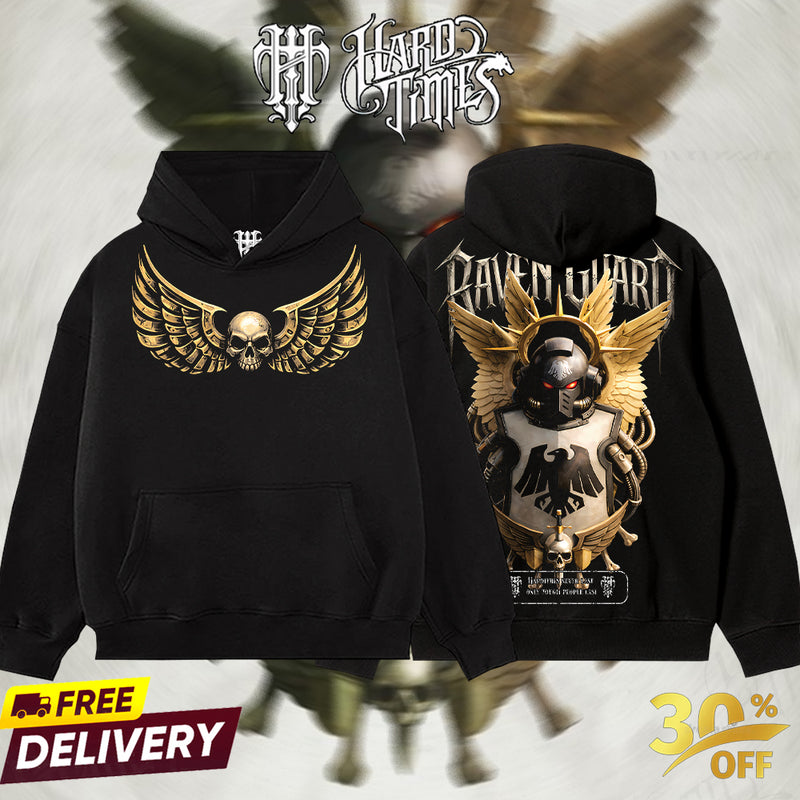 HardTimesClothing - Raven Guard Warhammer 40K From Software Collection Game Oversized Washed Tee Acid Washed Lightweight TSHIRT, Gift for him her Clothes Cotton (Copy)