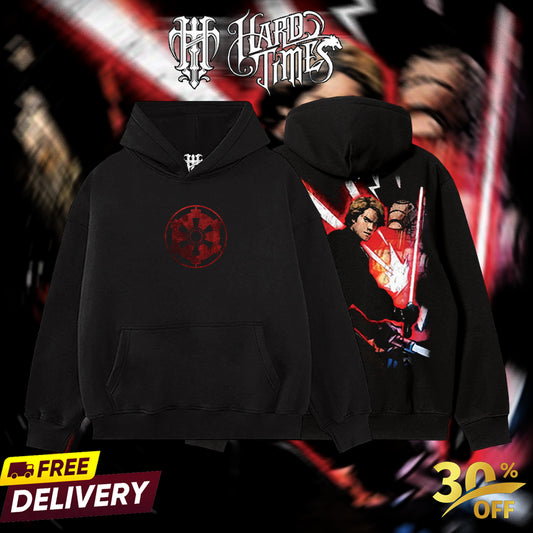HardTimesClothing - Anakin Skywalker Galactic Empire Starwar Retro Limited Vintage, Collection Movie Oversized Washed Tee Acid Washed Lightweight TSHIRT, Gift for him her Clothes Cotton Superhero, Super villain.