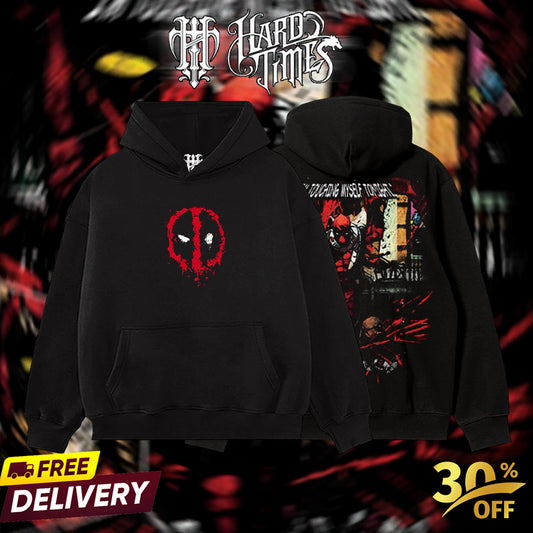 HardTimesClothing - Deadpool Marvel Retro Limited Vintage, Collection Movie Oversized Washed Tee Acid Washed Lightweight TSHIRT, Gift for him her Clothes Cotton Superhero, Super villain. (Copy)