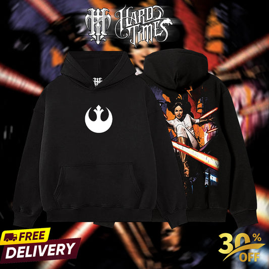 HardTimesClothing - Princess Leia Rebel Alliance Starwar Retro Limited Vintage, Collection Movie Oversized Washed Tee Acid Washed Lightweight TSHIRT, Gift for him her Clothes Cotton Superhero, Super villain. (Copy)