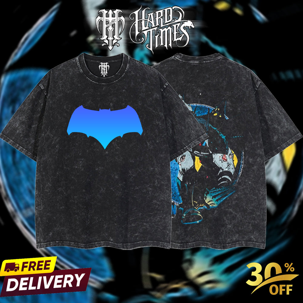 HardTimesClothing - Absolute Batman DC Retro Limited Vintage, Collection Movie Oversized Washed Tee Acid Washed Lightweight TSHIRT, Gift for him her Clothes Cotton Superhero, Super villain. (Copy)
