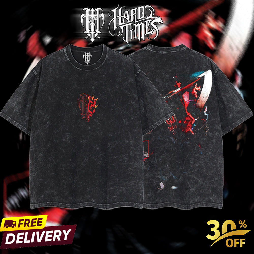 HardTimesClothing - Darth Maul Sith Order Starwar Retro Limited Vintage, Collection Movie Oversized Washed Tee Acid Washed Lightweight TSHIRT, Gift for him her Clothes Cotton Superhero, Super villain. (Copy) (Copy)