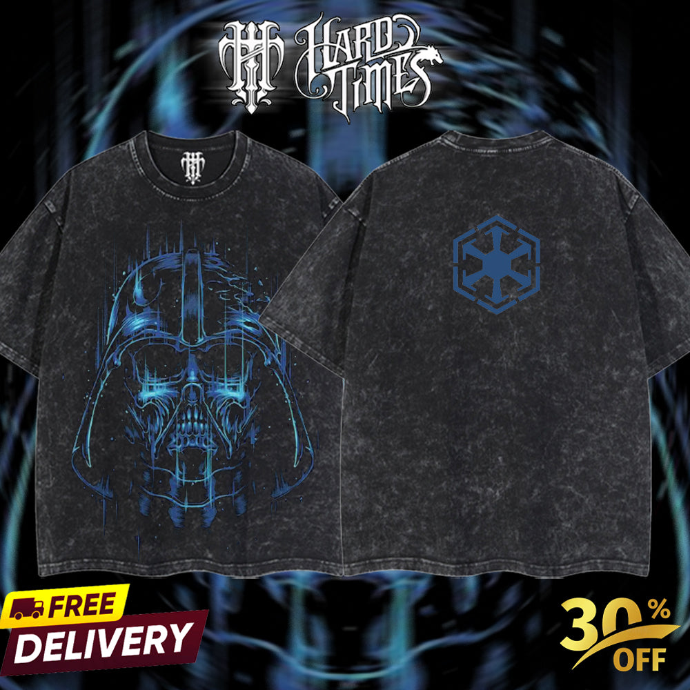 HardTimesClothing - Darth Vader  Sith Order SW Retro Limited Vintage, Collection Movie Oversized Washed Tee Acid Washed Lightweight TSHIRT, Gift for him her Clothes Cotton Superhero, Super villain. (Copy) (Copy)